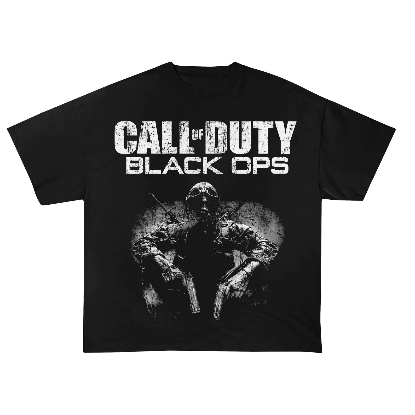 Unisex Vintage Call Of Duty Black Ops Graphic Tee For Men Women - Casual, Cotton, Classic Fit