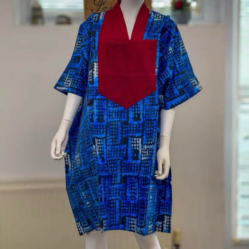 Women's Polish Cotton African Embroidery Kaftan/Gown/Dress for Casual Summer Wear - Womenswear Comfort 3