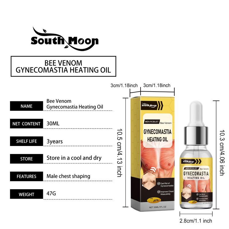 Product Introduction of South Month Men's pectoral muscle care oil A firm, lifting and nourishing skin elasticity care oil for the chest 8