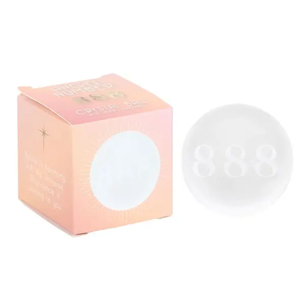 888 Angel Number Crystal Ball for Spiritual Healing 1
