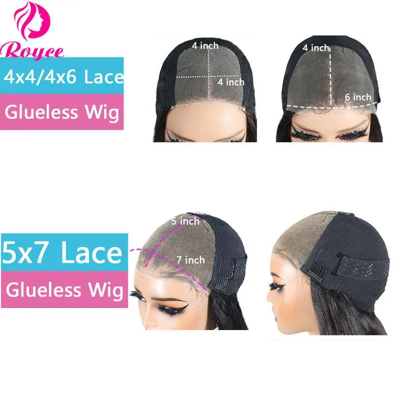 220 Density 5x7 Short Lace Glueless Curly Bob Wig 16 Inch Kinky Curly Edges Wigs Human Hair Bob 4x4 Lace Closure Wig Pre Cut 5