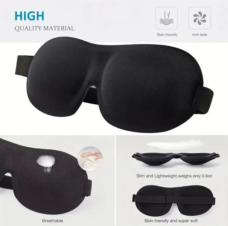 Soft Padded Sleep 3D Mask Eye Blackout Luxurious Blindfold Travel Eye Cover UK 4