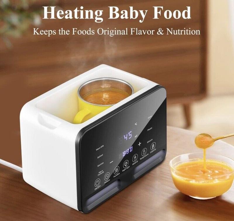 Baby Bottle Warmer Steriliser Fast Milk Warmer with LCD Display and Timer 0