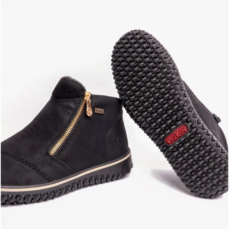 Rieker Z4265-00 Womens Ankle Boots Black Casual 3