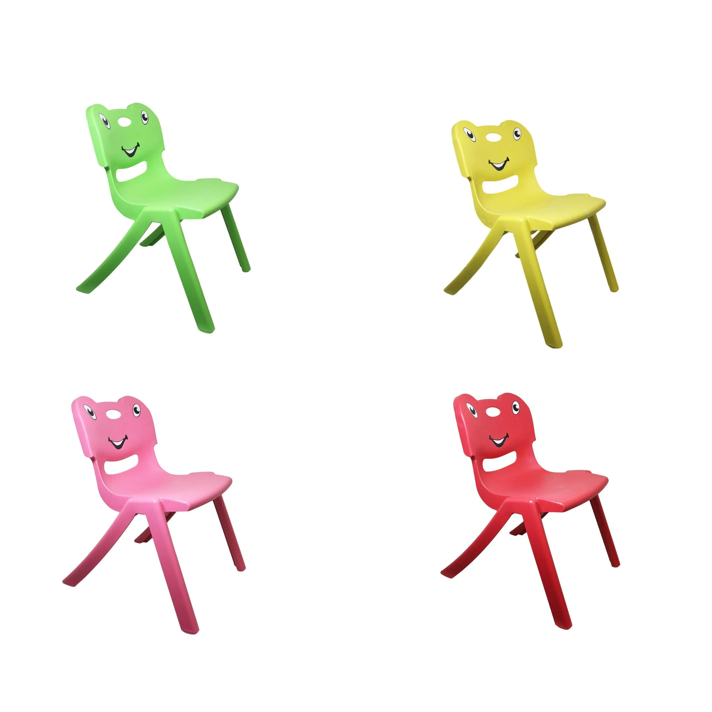 Gizem Children's Plastic Chair Frog Animal Design Assorted Colors