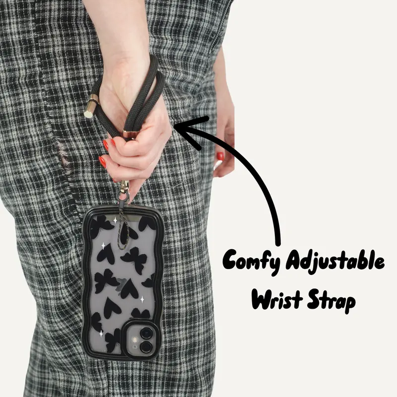 Adjustable METAL 8mm Anti-theft re-usable mobile Wristlet Smartphone 1