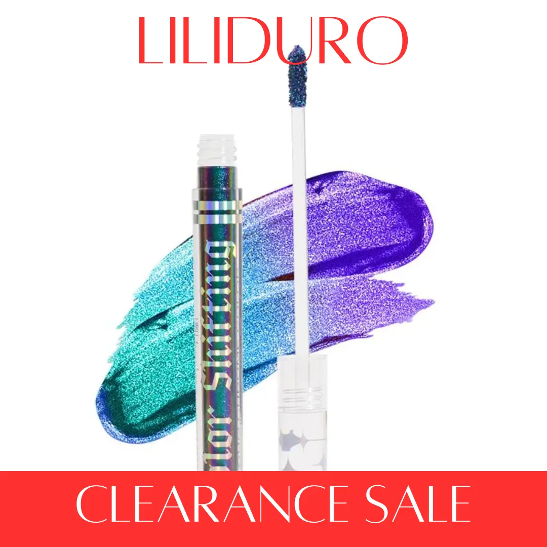 [CLEARANCE SALE OFFER]Liliduro Glitter Liquid Eyeshadow, Long Lasting Sparkling Shimmering Highlighter Makeup Stick, Face Brightening and Contouring Pen, Liquid Highlighter Facial Makeup Stick, Metallic Eye Shadow Cosmetic for Women Matte Pack Pigment
