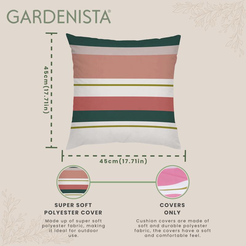 Garden Decorative Cushion Covers Water Resistant Cushions Cover Printed Pillows 3