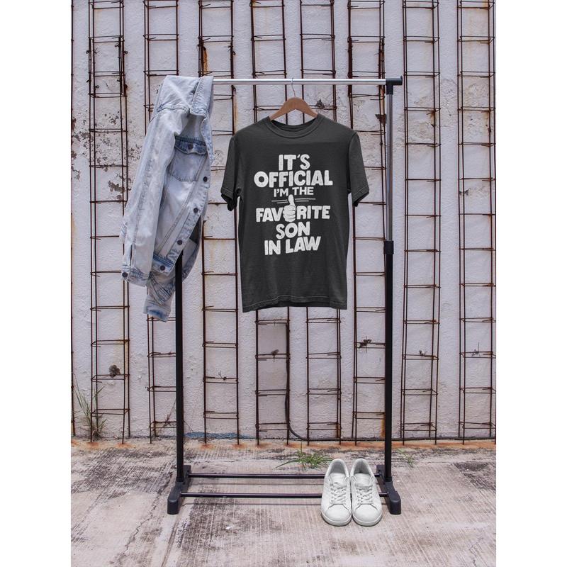 Funny T Shirt It's Official I'm The Favorite Son In Law  Gift Idea Wedding 5