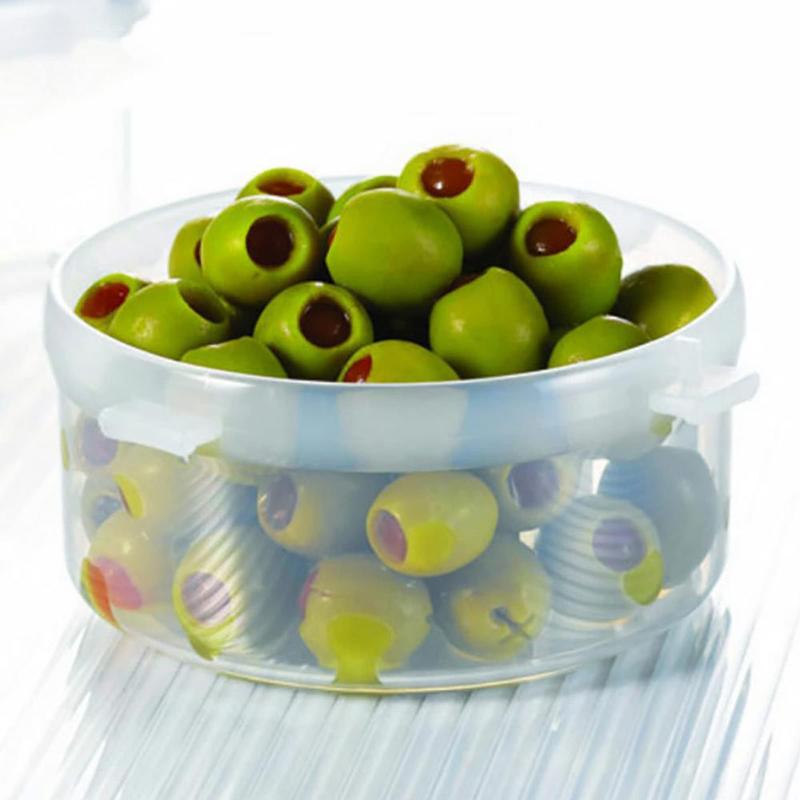 LocknLock HPL933 Round Storage Container - Clear/Blue, 600 ml (Pack of 1) 7