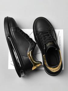 Men's Fashion Patchwork Lace Up Running Shoes, Casual Comfortable Breathable Sports Shoes, Male All-match Sneakers for Daily Wear