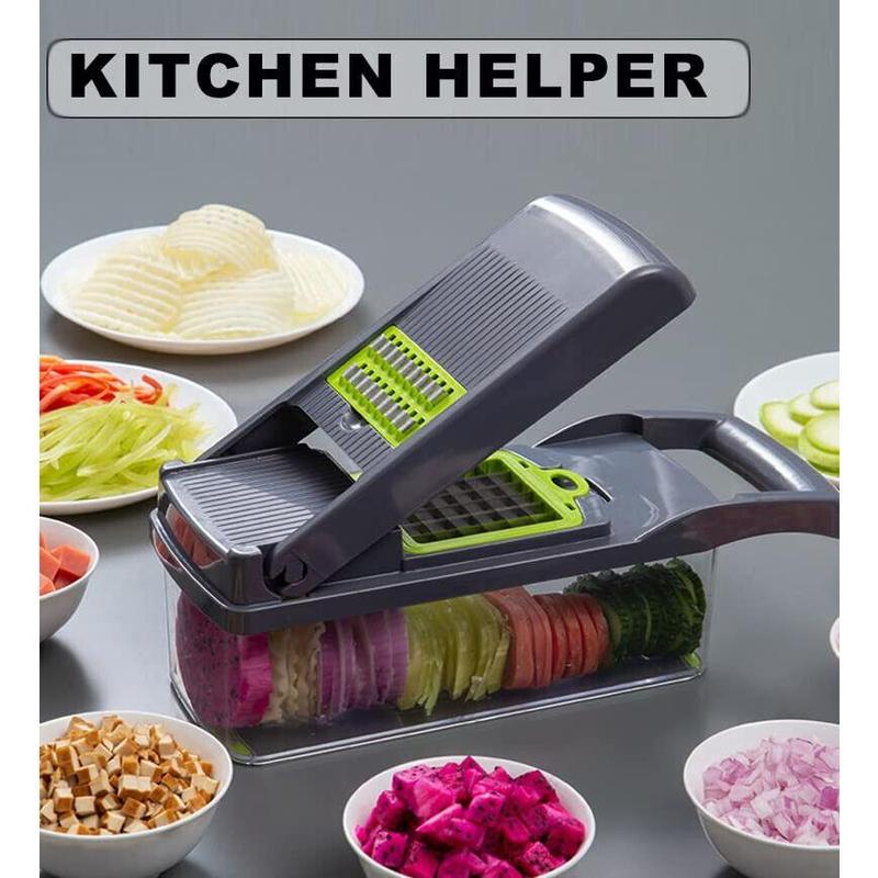 16 in 1 Vegetable Chopper Salad Fruit Mandolin Slicer Food Dicer Cutter Peeler. Kitchen Utensils 3