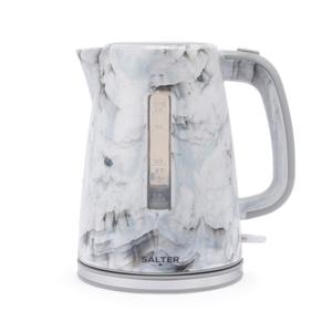 Salter Marble 1.7 L Kettle – Rapid Boil, 360° Swivel Base, Unique Marble Design, White