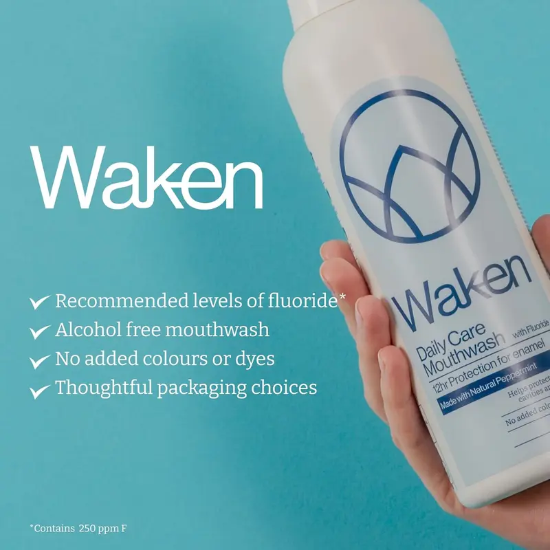 Peppermint Fluoride Mouthwash for Bad Breath, Helps Protect Against Cavities and Plaque, Alcohol Free Mouth wash, Strengthens Enamel, Vegan, No Added Colours or Flavors, Award-Winning, 500ml 3