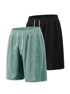 Men's Letter Tape Boxer Briefs, Casual Comfy Breathable Loose Shorts for Summer, Men's Bottoms for Daily Wear