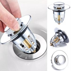 Universal Bathroom Sink Plug Stopper Wash Basin Core Bounce Up Drain Filter Home - Bathroom Fixture