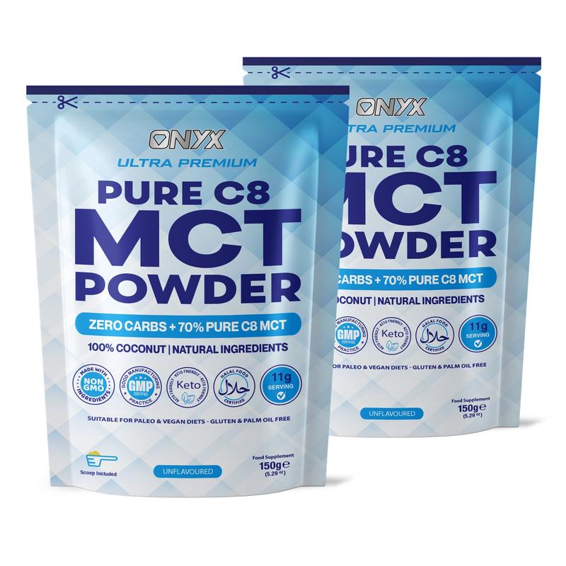 MCT Powder Pure C8 150g - ZERO CARBS + 70% PURE C8 MCT 100% Coconut 1