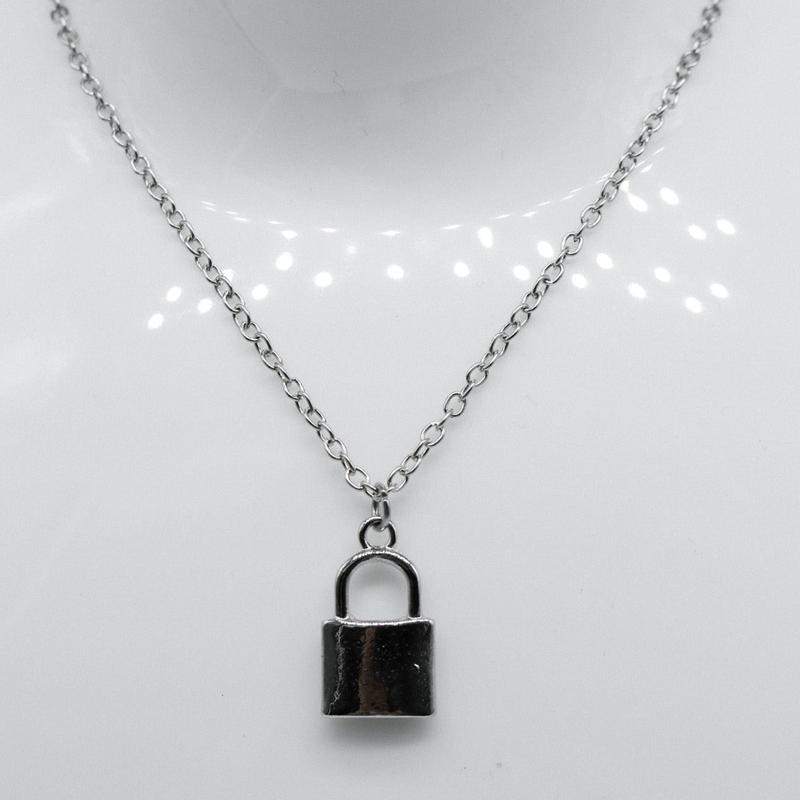 Silver Lock Necklace 2