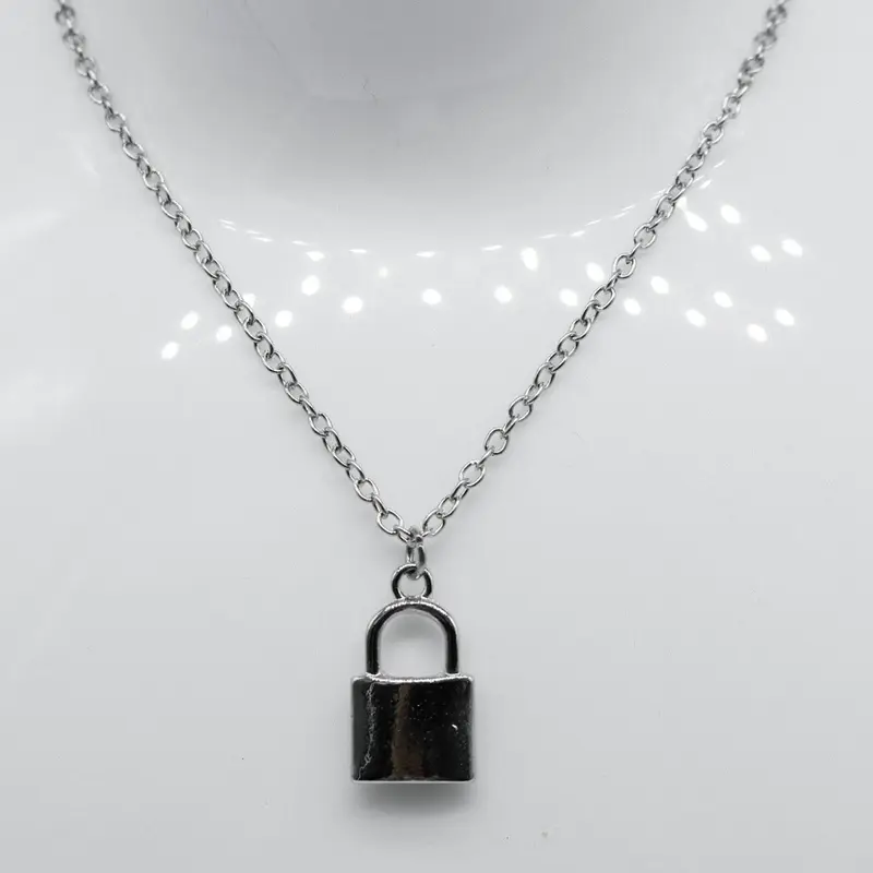 Silver Lock Necklace 2