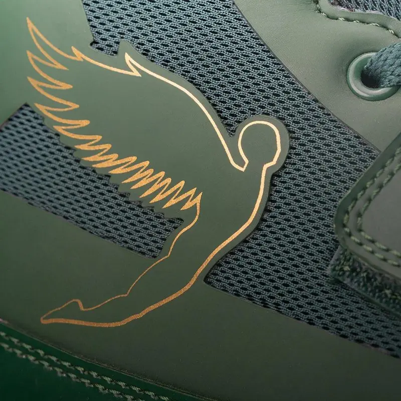 Fly Storm Boxing Boots - Green/Gold 3