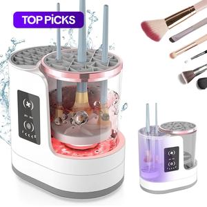 3 in 1 Electric Makeup Brush Cleaner Machine with Makeup Brush Dryer, Portable Automatic Cosmetic Brushes Cleaner Tool, USB Powered Makeup Brush Washer for Beauty Makeup Brush Set, Contour, Eyeshadow, Blush Brush, Brush Cleansing #TOP PICKS