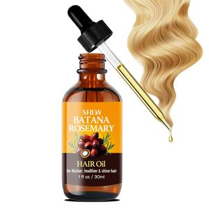 Batana Hair Oil, Rosemary Oil, Argan and Jojoba Oil, Nourishing The Scalp, Strengthening Hair Gloss, Hair Care Product for Men & Women, Castoroil Curly, Haircare