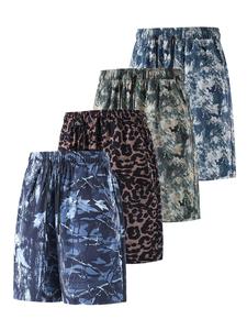 Men's Camo Print Boxer Brief, Casual Comfy Breathable Underwear for Daily Wear, Mens Underwear for Summer