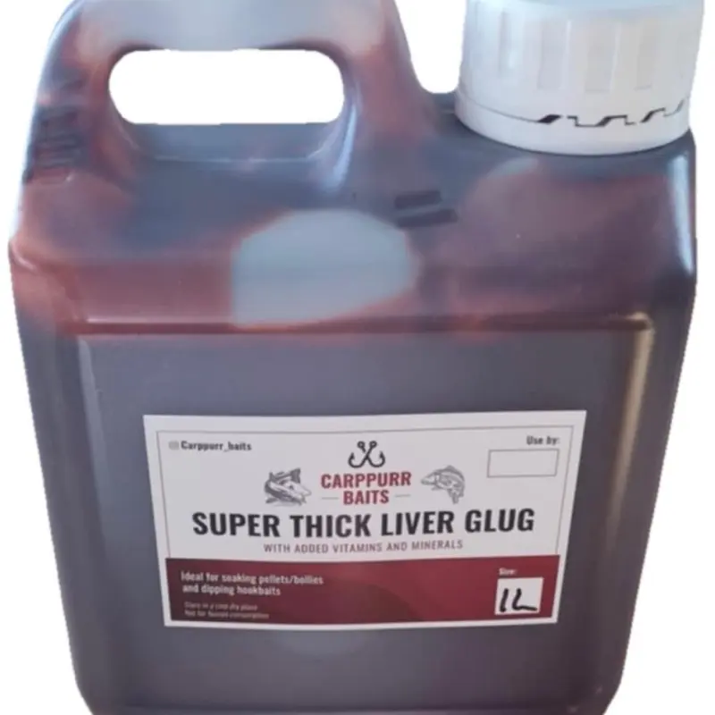 Carppurr baits super thick liver glug 100ml-500ml-1000ml for carp, catfish, sturgeon and course fishing 0