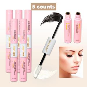 Lash Bond & Seal Cluster Lash Glue, 5 Counts/set Individual Cluster Lashes DIY Lash Extension Black Bond & Clear Seal Lash Glue, for Sensitive Eyes, Individual Eyelash Kit