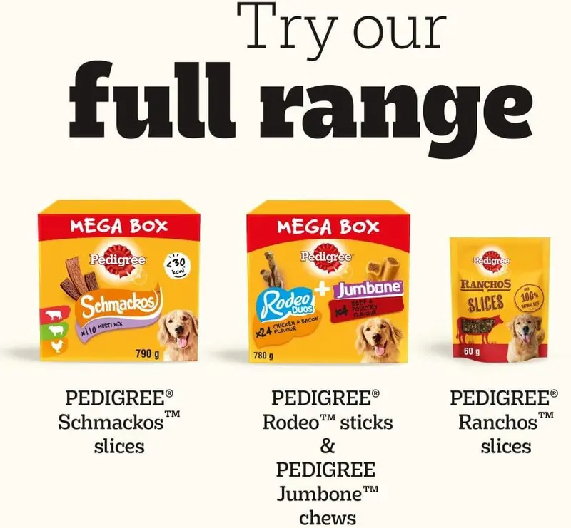 Pedigree Biscrok Original 10 kg Snacks, Dog Treats Gravy Bones Biscuits Dog Treats, Megapack 8