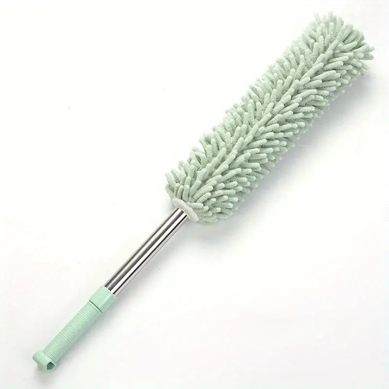 1pc Chenille Telescopic Dust Duster - Washable & Extendable Pole, Detachable Brush for Efficient Cleaning of Furniture, Car, Windows, Ceiling Fans & More - Available in Kakai, Brown, Purplish Blue, Pale Green 8