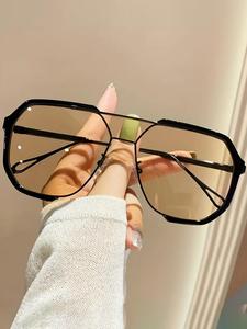 Summer Simple Style Vintage Sunglasses for Men & Women, 2024 New Trendy Casual Sunglasses for Everyday Use, Modern Fashion Accessories for Outdoor Activities Beach Vacation