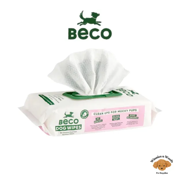 Beco Dog Wipes - Scented Coconut - Safe & Gentle