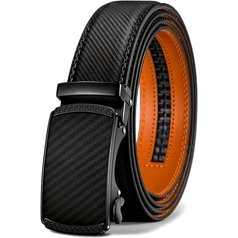 Men's Slide Ratchet Belt - Trim to Fit, for Dress Pants & Shirts, Ideal Valentine's Day Gift