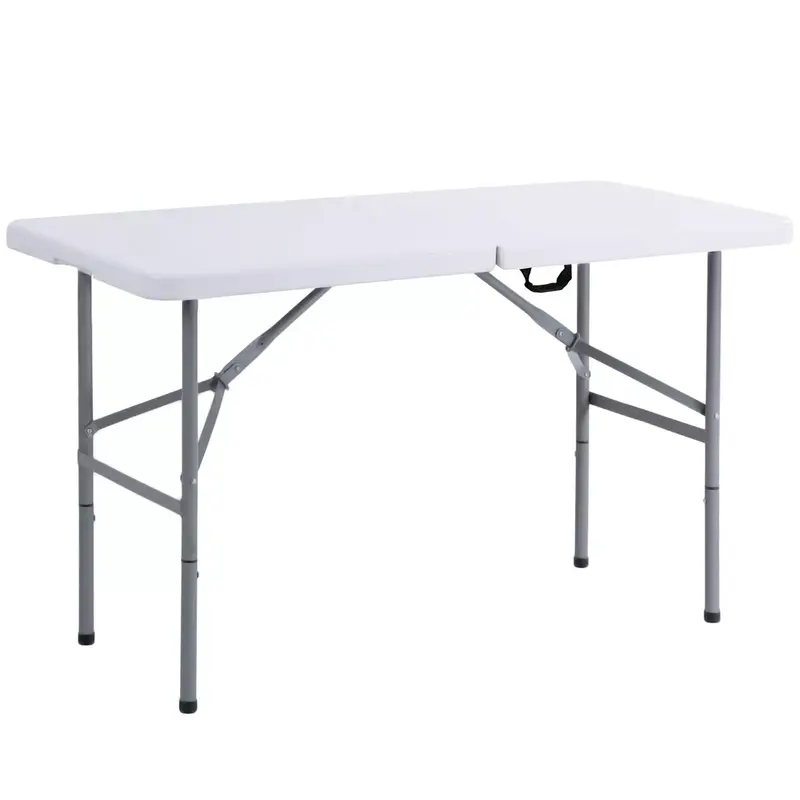 Heavy Duty Folding Trestle Table for Camping, Picnics, and BBQ Parties - 4ft, 5ft, and 6ft Sizes 4