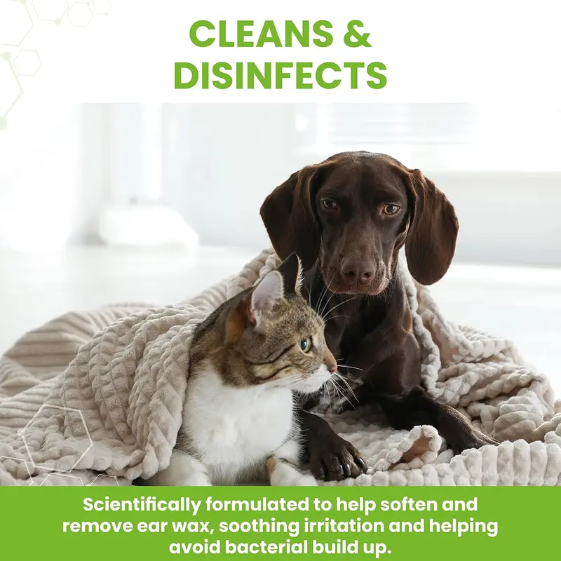 Vetzyme Veterinary Ear Drops for Dogs, Cats and Small Pets - Antibacterial Formula Fights Infection and Soothes Irritation (18ml) 3