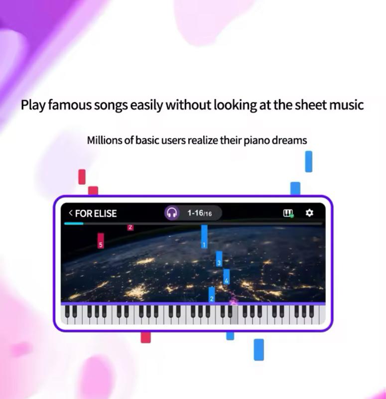 Product Introduction of Pop Piano Light Guided Teaching Keyboard 10