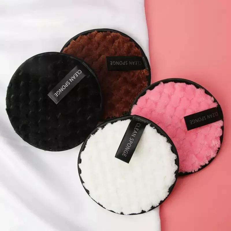 Reusable MakeUp Remover Cleansing Face Pads Facial Sponge Washable Microfiber x4 1