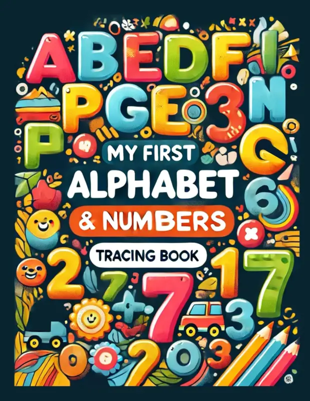 MY FIRST ALPHABET & NUMBERS: Tracing Book (EDUCATIONAL BOOKS) Paperback – Large Print, 9 Feb. 2025 0