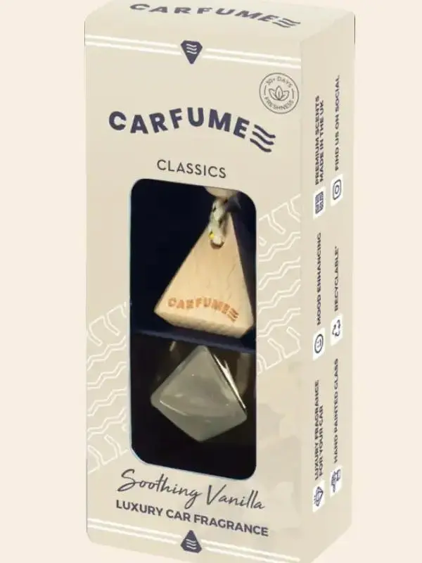 Carfume Soothing Vanilla - Luxury Car Oil Diffuser Air Freshener