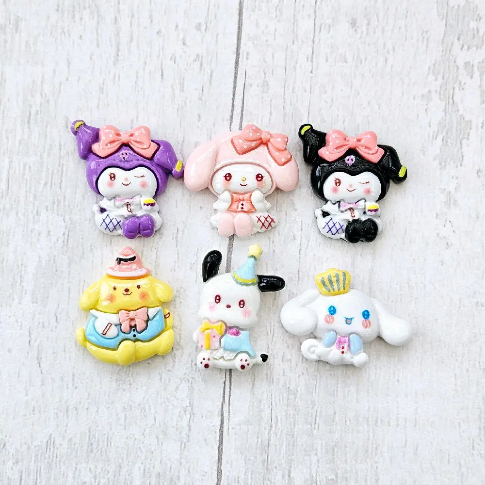 Kawaii Crafts Hello Kitty Characters Birthday Mix Resin Flatback Charms