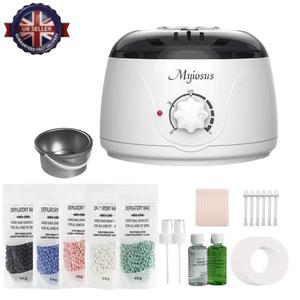 (Spring Sale) Excellent waxing kit, hair removal wax pot kit, essential wax heater kit for waxing professionals, 5 packs of wax beads and 20 application sticks, full body waxing bee body care painless waxing machine