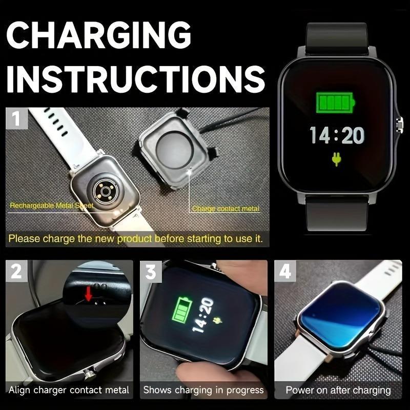 Product Introduction of The New Full Touch High-Definition Men'S And Women'S Sports Smartwatch Features Wireless Dialing, Answering Calls, Motion Tracking, Photography, And Music Control. The Stylish Smartwatch Is Compatible with Android And Iphone, It'S a Gift for Men And Women 12