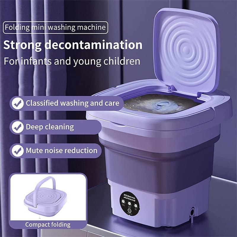 Portable Washing Machine Mini Washer Foldable Washer and Spin Dryer Travel UK 3