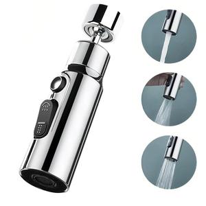 Kitchen Tap Swivel Spray Head, 360° Swivel Spout Sink Tap Attachment, Adapter for Tap Faucet, Kitchen Accessories, Water Tap Aerator, Replacement Extension Sprayer 3 Functions