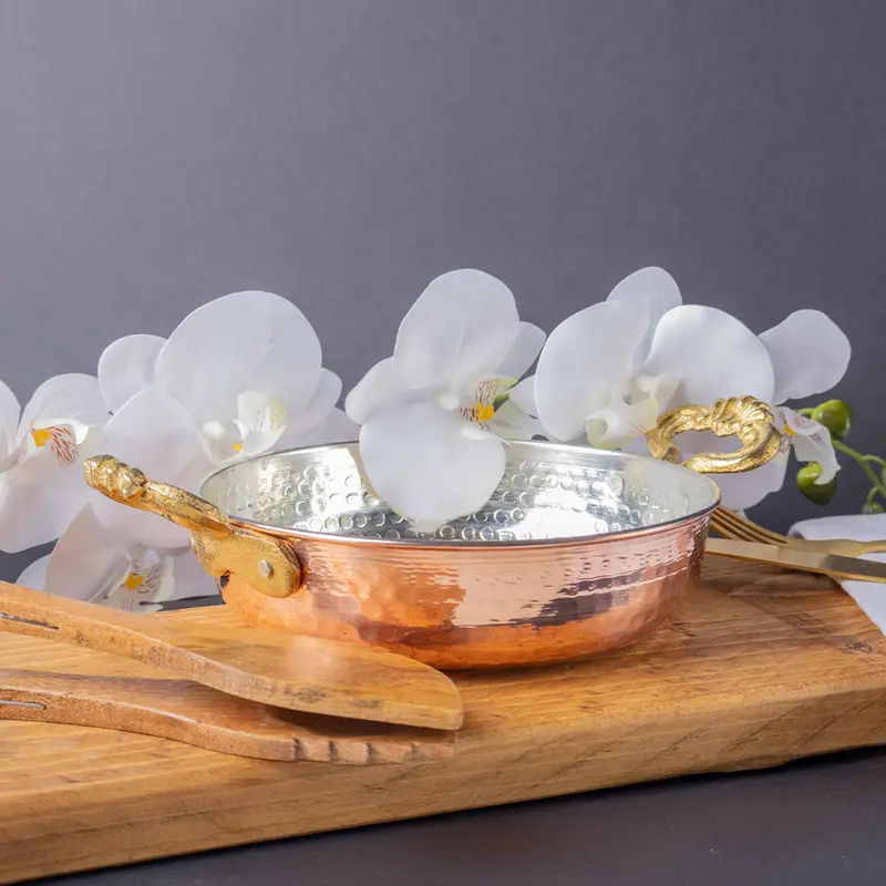 Copper Cookware Set – Traditional Hammered Design for Perfect Cooking 2