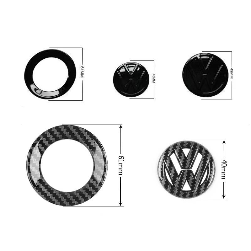 Car Steering Wheel Emblem Sticker Interior Accessories For Volkswagen GTI Polo Golf Passat Scirocco Beetle Tiguan Magotan 1