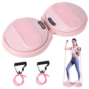 Waist Sculpting Machine, Pilates equipment,waist twisting disc,waist twister,lovely waist sculptor machine twister,Waist Twist Abs Twist Plate, Adjustable Length 55-70cm, Waist Twist Machine With Resistance Band, Waist Twist Plate For Core Abs Exercise