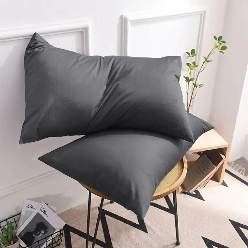 4 Piece Luxury Fine Cotton Housewife Pillowcases - Skin & Hair-Friendly Design, Envelope Closure 5