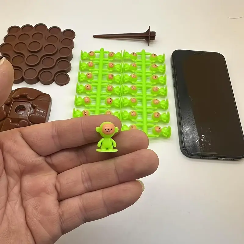 Monkey Balance Tree Focus Training Puzzle Stacking Game for Two Players, Interactive Balance Toy for Children, Randomly Selected Set. 2